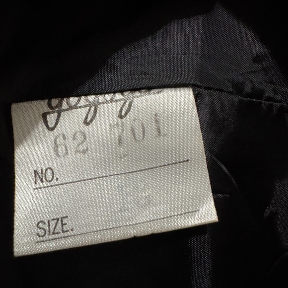 Gogogo FROM PARIS Black Button Front Blazer Women Size Large Career Formal - Picture 12 of 13